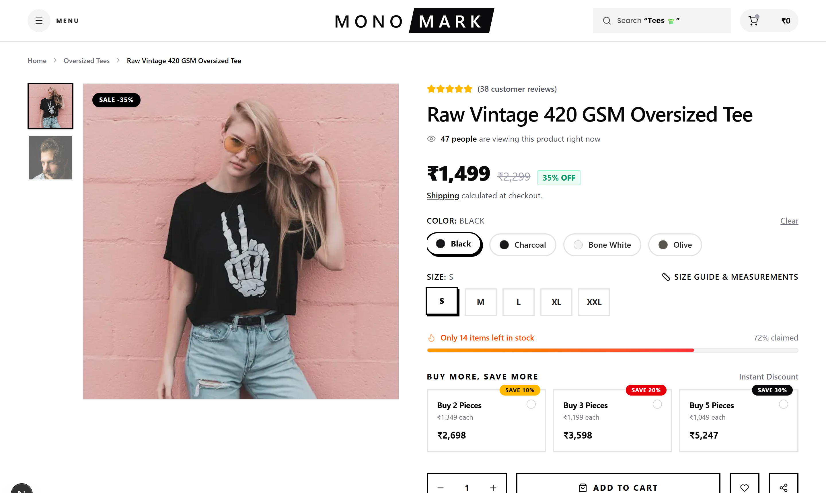 High-Conversion Product Detail Page (PDP)